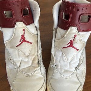 Nike Jordan 6 maroon and white